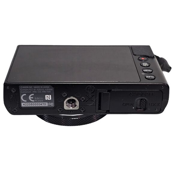 Canon PowerShot G9 X Mark II 20.1MP Digital Camera Black Case Card Charger - Picture 11 of 13